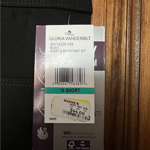 Gloria Vanderbilt Slim Leg Mid Rise Designer Jeans - Picture 6 of 7